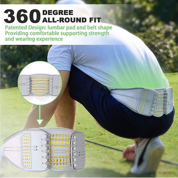 SS-Belt Lumbar Support Back Brace - Relief from Back Pain, Breathable Design - Picture 3 of 7